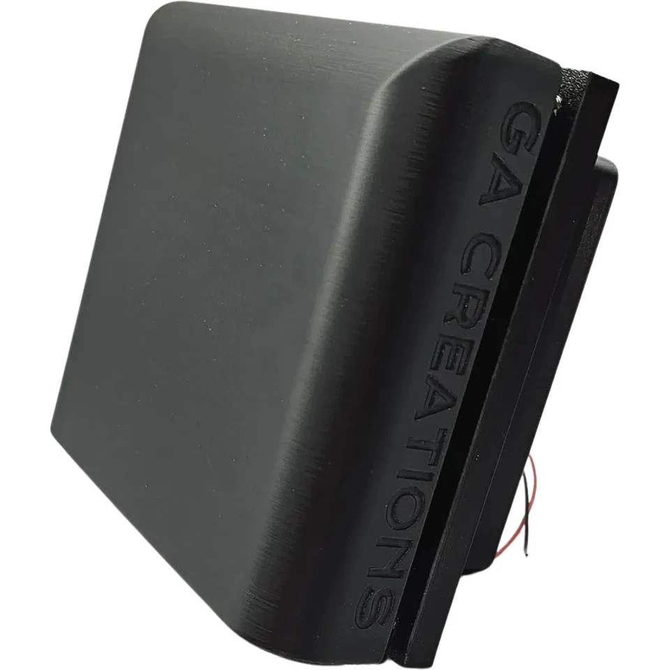 High Airflow Canopy Vent Fan with 2-Layer Foam Filter - Black