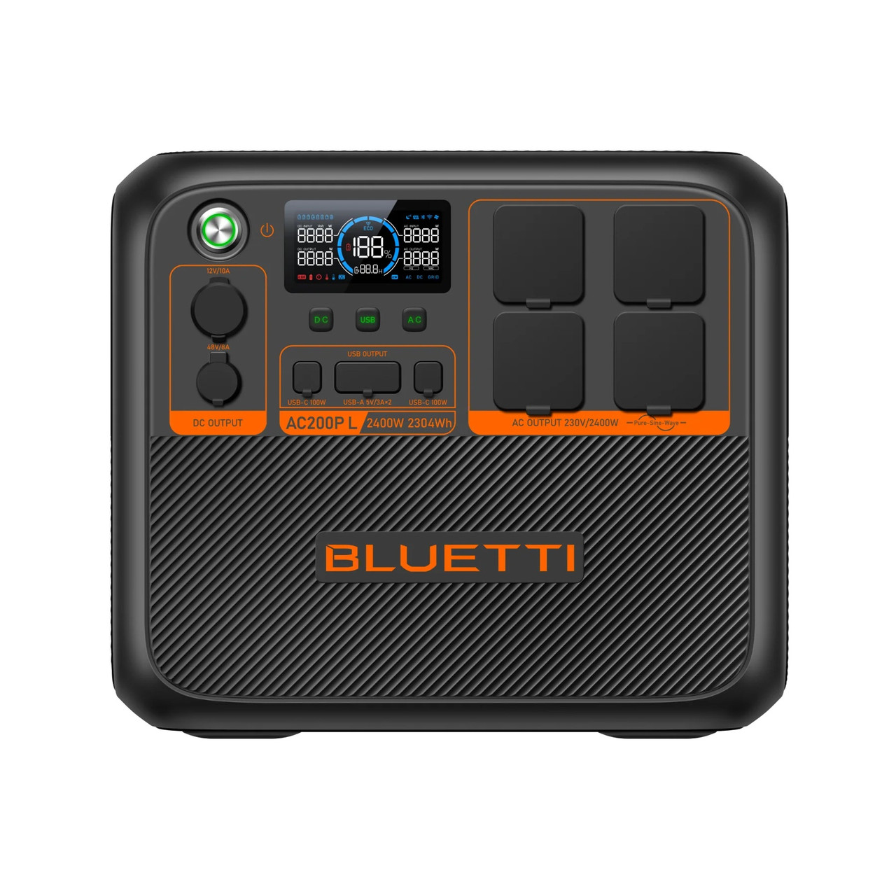Bluetti AC200PL Portable Lithium Power Station | LiFePo4 | 2400W 2304Wh