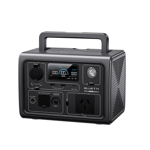 Bluetti EB3A Portable Lithium Power Station | LiFePo4 | 600W 268Wh