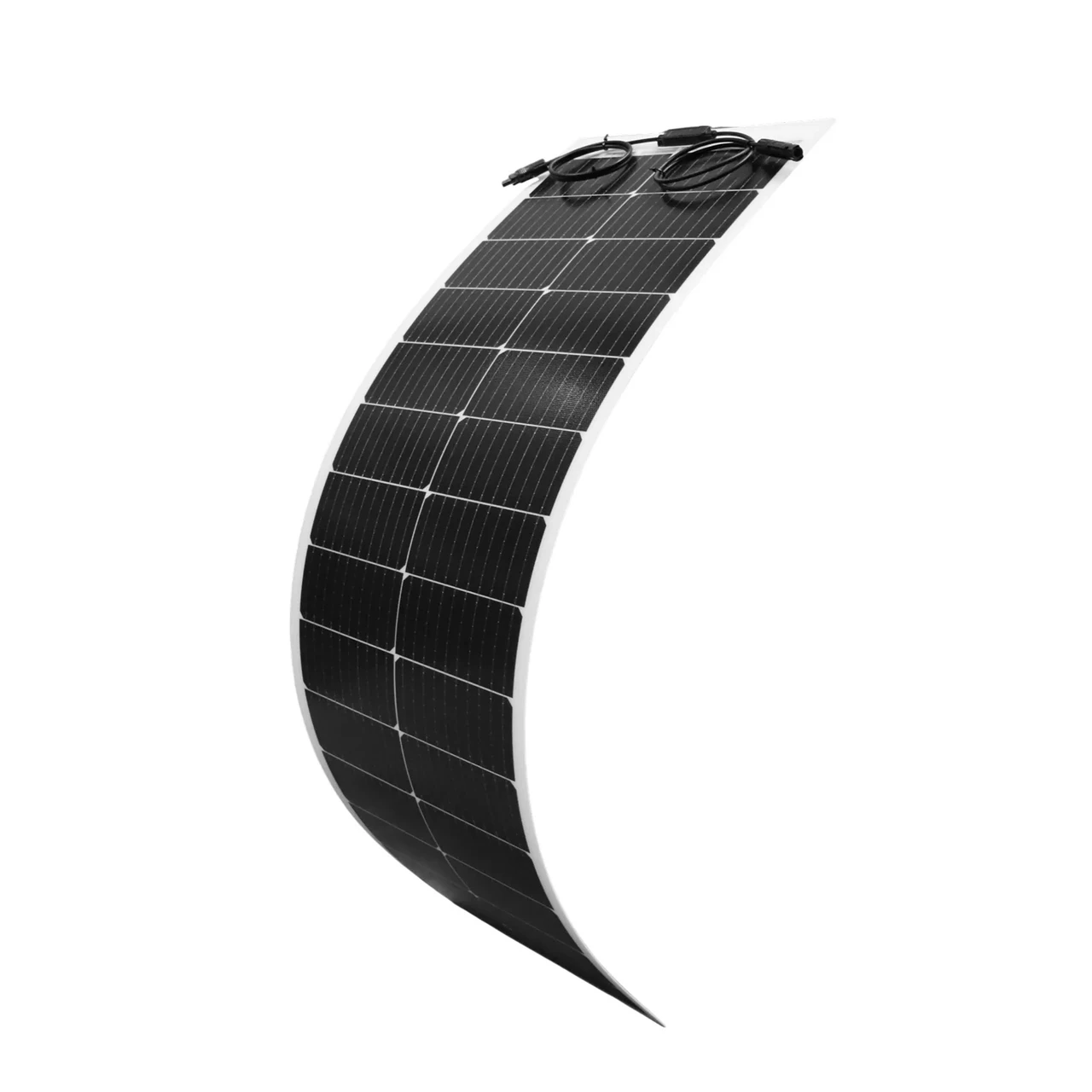 Sunman eArc 100W Narrow Semi-Flexible Solar Panel - Frameless - Junction Box on Top - Mono PERC Cells