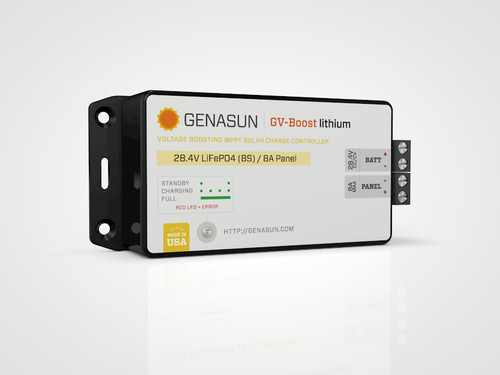 GVB-8 | 105W 8A 12V Genasun MPPT Boost Solar Charge Controller - Li - Left1