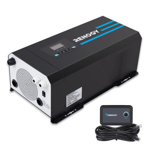 Renogy 2000W 12V Pure Sine Wave Inverter Charger with LCD Display