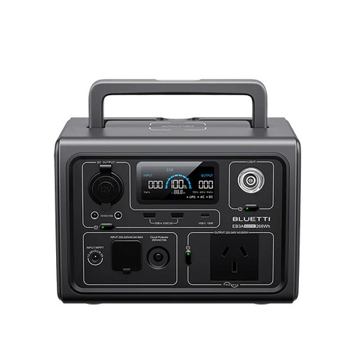 Bluetti EB3A Portable Lithium Power Station | LiFePo4 | 600W 268Wh