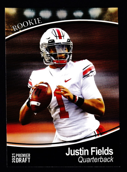 2021 Sage Premier Draft #053 Justin Fields RC NMMT or Better