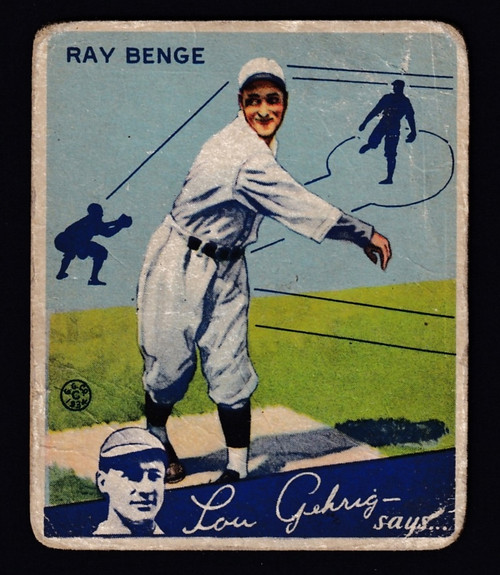 1934 Goudey #24 Ray Benge Poor