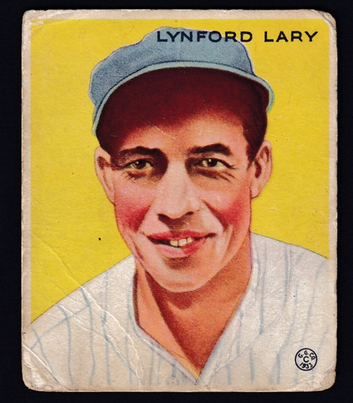 1933 Goudey #193 Lynford Lary Poor