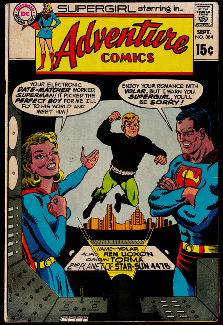 1969 DC Adventure Comics #384 VG-