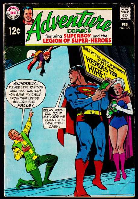 1969 DC Adventure Comics #377  VG