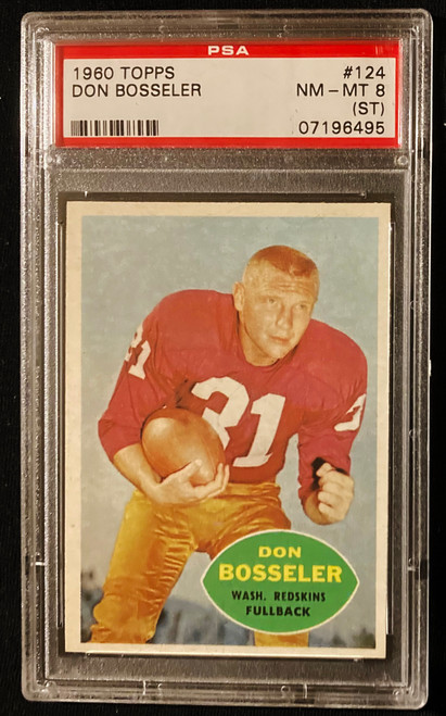 1960 Topps #124 Don Bosseler PSA 8 ST