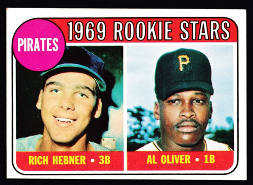 1969 Topps #082 Pirates Rookie Stars  Al Oliver RC EX-