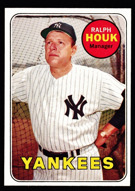 1969 Topps #447 Ralph Houk Yellow Name EXMT+