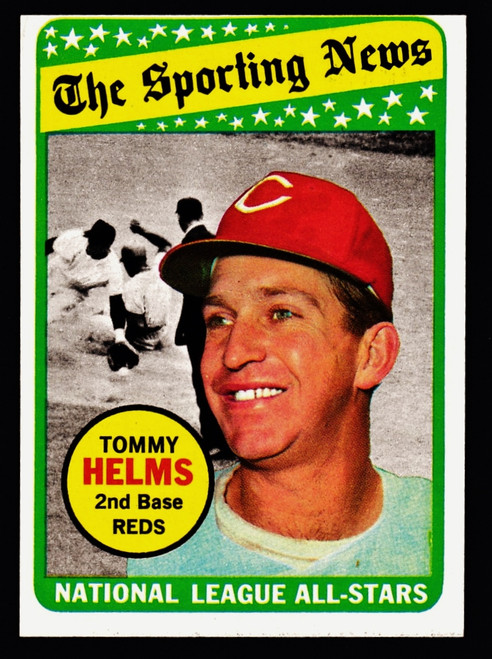 1969 Topps #418 Tommy Helms AS VGEX B