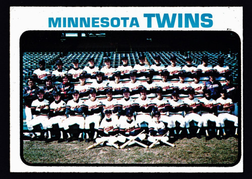 1973 Topps #654 Minnesota Twins Team EX-
