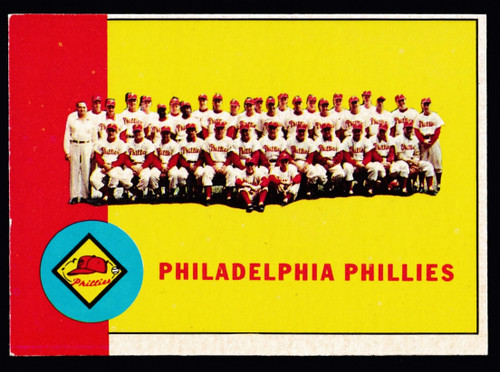 1963 Topps #013 Philadelphia Phillies Team EX