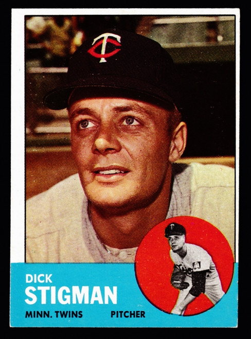 1963 Topps #089 Dick Stigman EX-