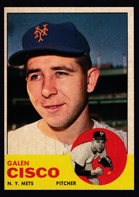 1963 Topps #093 Galen Cisco EX