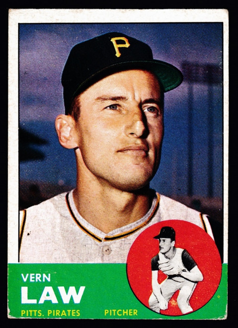 1963 Topps #184 Vern Law VG