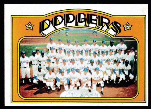 1972 Topps #522 Los Angeles Dodgers Team EX+