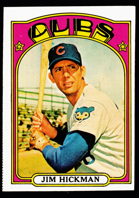 1972 Topps #534 Jim Hickman Yellow Under C and S EX