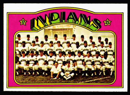 1972 Topps #547 Cleveland Indians Team Card EX
