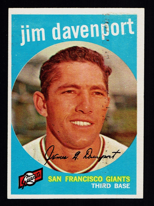 1959 Topps #198 Jim Davenport EX