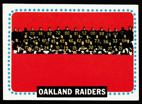 1964 Topps #153 Oakland Raiders Team VGEX