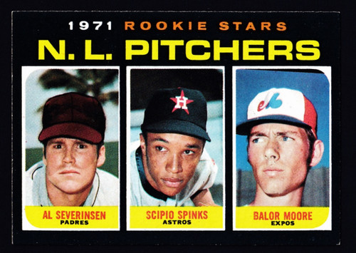 1971 Topps #747 NL Rookie Pitchers EXMT+