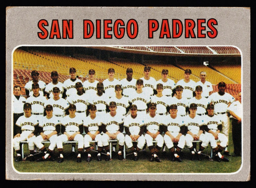 1970 Topps #657 San Diego Padres Team VG