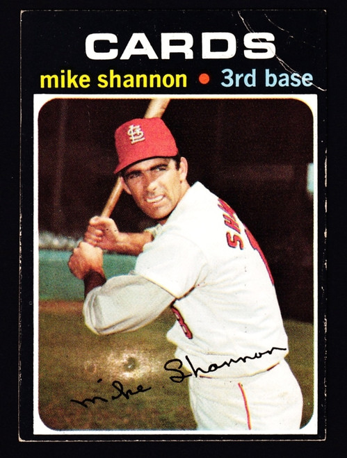 1971 Topps #735 Mike Shannon SP GD