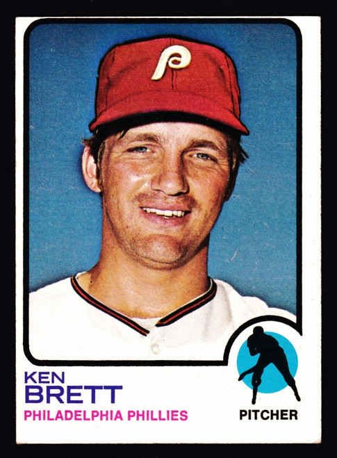 1973 Topps #444 Ken Brett VGEX