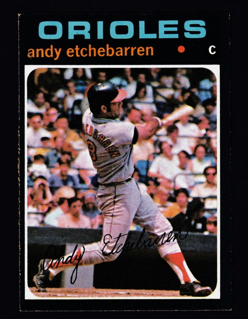 1971 Topps #501 Andy Etchebarren ex