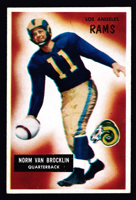 1955 Bowman #032 Norm Van Brocklin GD