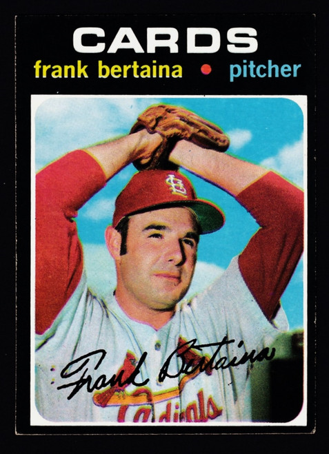 1971 Topps #422 Frank Bertaina EX-
