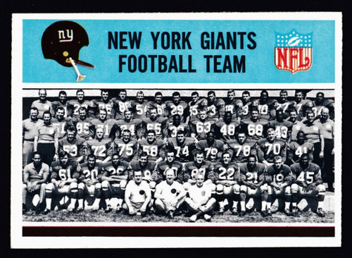 1966 Philadelphia #118 New York Giants Team EXMT