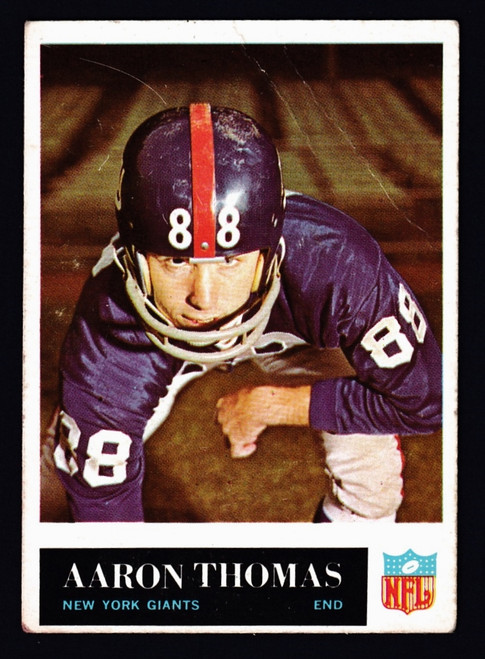 1965 Philadelphia #122 Aaron Thomas RC Poor