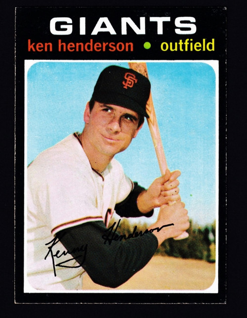 1971 Topps #155 Ken Henderson EXMT