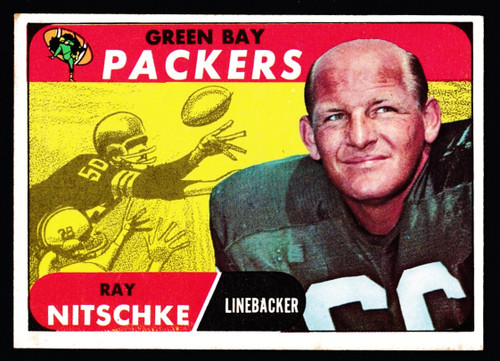 1968 Topps #157 Ray Nitschke VGEX