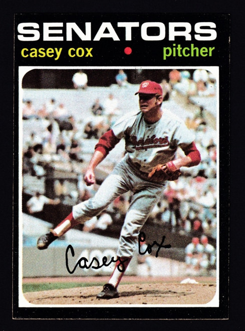 1971 Topps #082 Casey Cox EX+