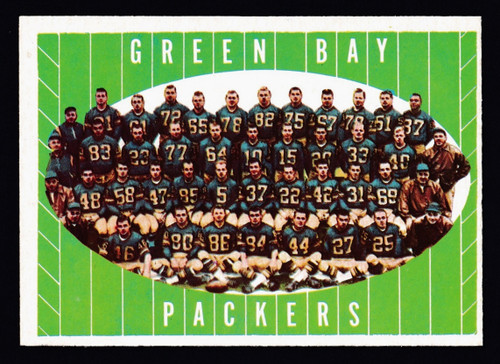 1961 Topps #047 Green Bay Packers Team EXMT+