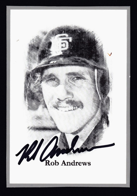 Rob Andrews Signed 3.5" X 5" Print Photo