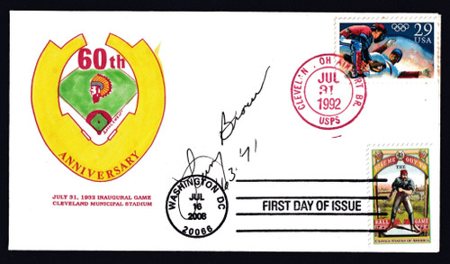 Larry Brown Signed 6.5" X 3.75" First Day Cover