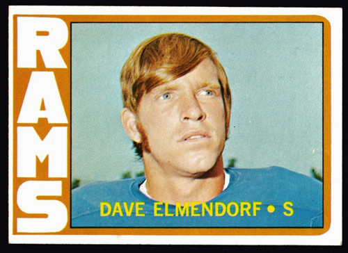 1972 Topps #109 Dave Elmendorf RC EX