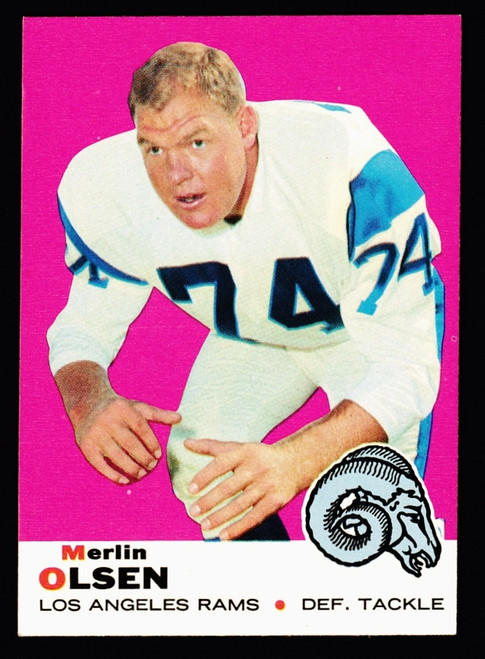 1969 Topps #034 Merlin Olsen EXMT