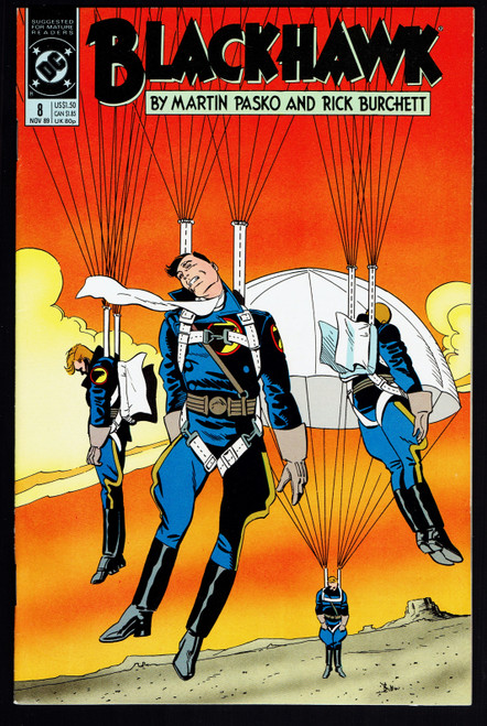 1989 DC Blackhawk #8 VF+