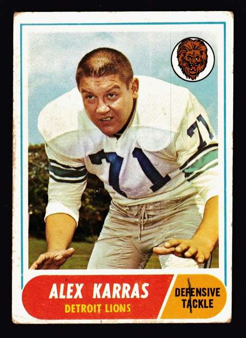 1968 Topps #130 Alex Karras Poor
