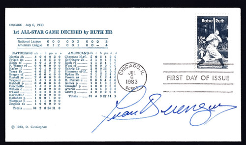 Juan Berenguer Signed 6.5" X 3.75" First Day Cover