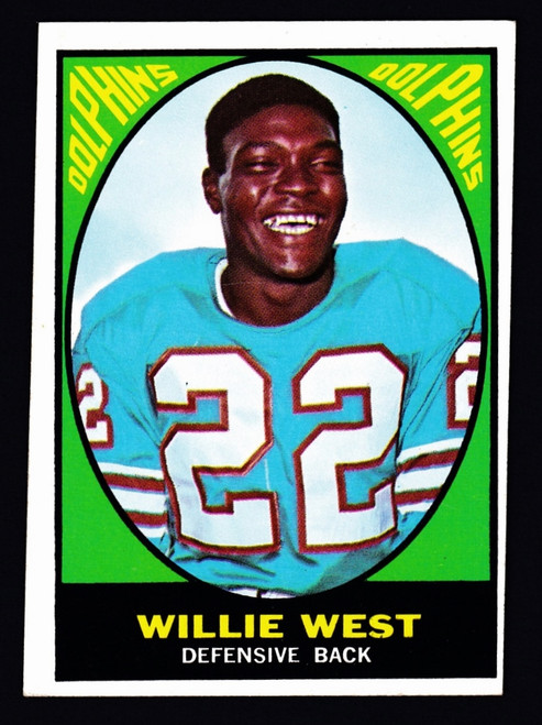 1967 Topps #080 Willie West Miscut