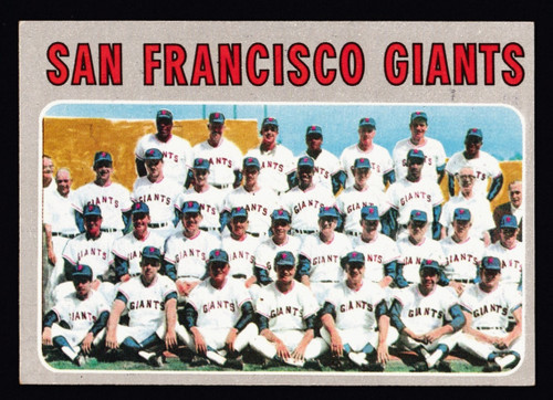 1970 Topps #696 San Francisco Giants Team EX B