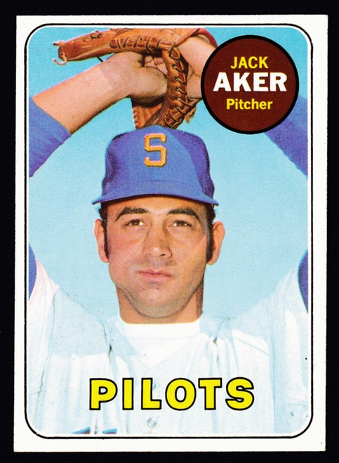 1969 Topps #612 Jack Aker EX