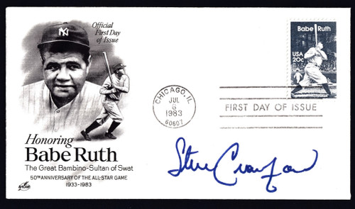 Steve Crawford Signed 6.5" X 3.75" First Day Cover